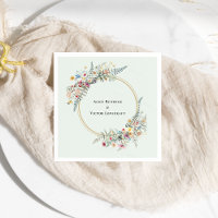 Fleur sauvage Boho Fern Mint Mariage vert