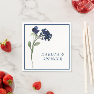 Serviette En Papier Fleur sauvage Mariage classique de Jardin Bohème