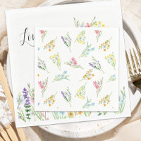 Fleur sauvage Meadow Pastel Floral Patte Mariage