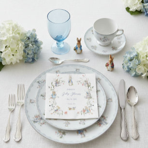 Serviette En Papier Fleur sauvage Peter le lapin Papier Napkin