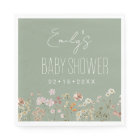Fleur sauvage Sage Green Baby shower Boho En Fleur
