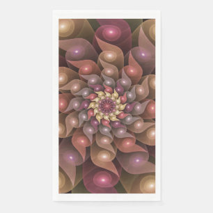 Serviette En Papier Fleur surréaliste brillante Art fractal abstrait m