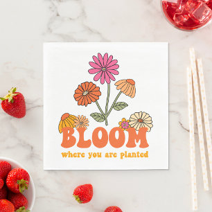 Serviette En Papier Fleurissez où vous êtes planté