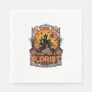 Serviette En Papier Fleuriste balai cassé sorcière Halloween citrouill