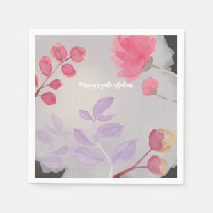 Serviette En Papier Fleurs