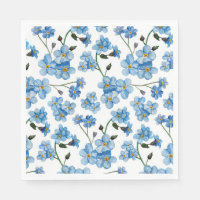 Fleurs bleu aquarelle. Motif floral