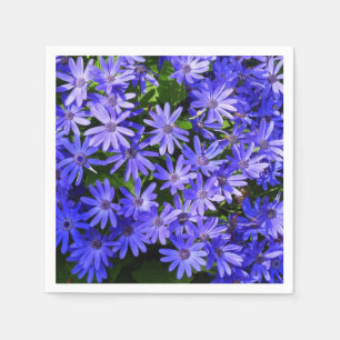 Serviette En Papier Fleurs bleues à la marguerite Nature Photographie