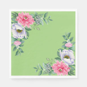 Serviette En Papier Fleurs de Jardin d'été délicieuses