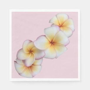 Serviette En Papier Fleurs de Plumeria 