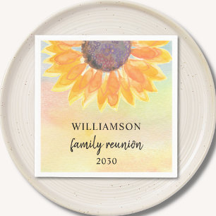 Serviette En Papier Fleurs de réunion de famille