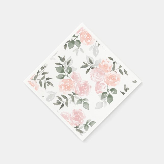 Serviette En Papier Fleurs du jardin (Coin)