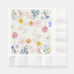 Serviette En Papier Fleurs florissantes