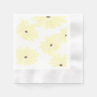 Serviette En Papier Fleurs Jaunes Le Matin Tranquilles
