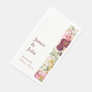 Serviette En Papier Fleurs magnifiques