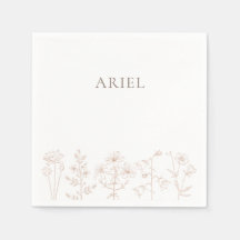 Fleurs sauvages fête d'anniversaire élégante servi