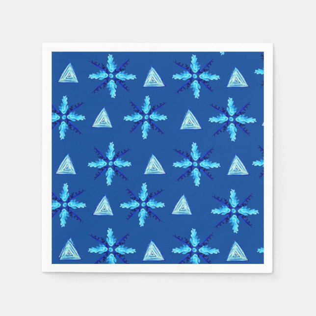 Serviette En Papier Flocon de neige (Devant)