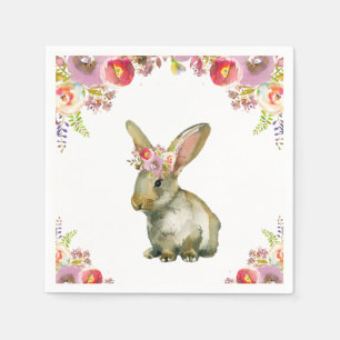 Serviette En Papier Flora Bunny