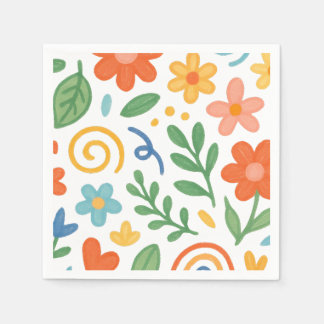 Serviette En Papier floral