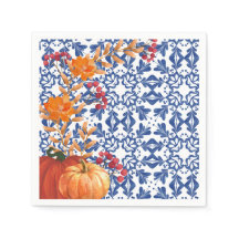 Floral citrouille Rustic Fall Plaid Vintage