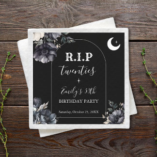 Serviette en papier Floral RIP Twenties 30e annive