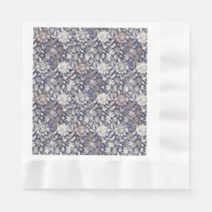 Serviette En Papier Floral vintage Bleu William Morris Wey