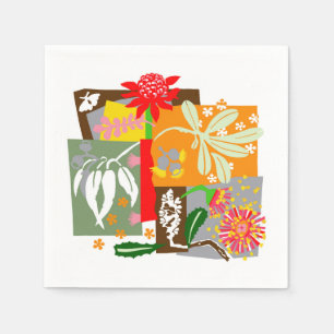 Serviette En Papier Flore autochtone australienne BUSHLAND -