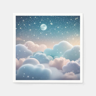 Serviette En Papier Fluffy Cloud Pastel