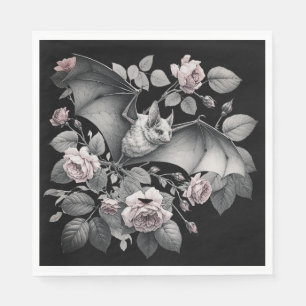 Serviette En Papier Flying Bat Halloween