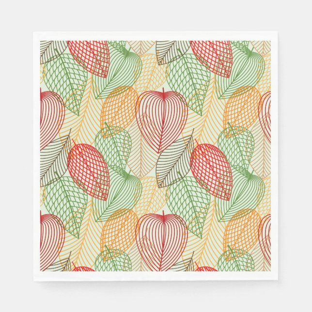 Serviette En Papier Foliage de septembre (Devant)
