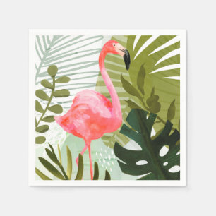 Serviette En Papier Forêt de Flamant rose