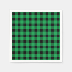 Serviette En Papier Forêt Green Buffalo Country Lumberjack Plaid
