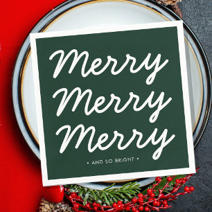 Serviette En Papier Forêt Green Holiday