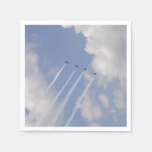Serviette En Papier Formation d'Airshow Military Jet