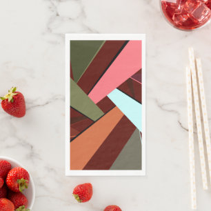 Serviette En Papier Forme géométrique Abstraite 7