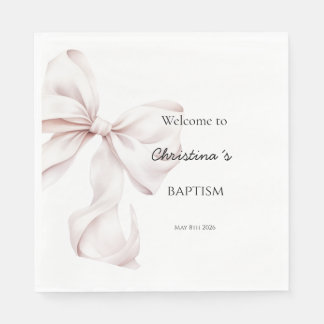 Serviette En Papier Foulards de baptême à nœud