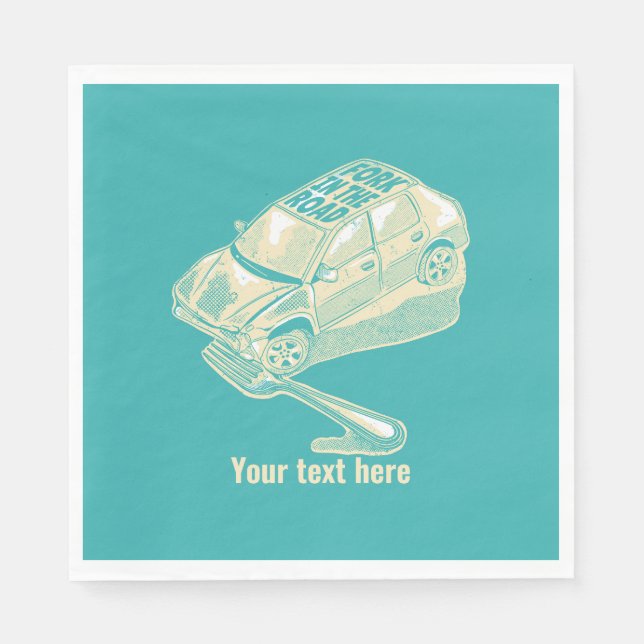 Serviette En Papier Fourche dans l'accident de la route (Devant)