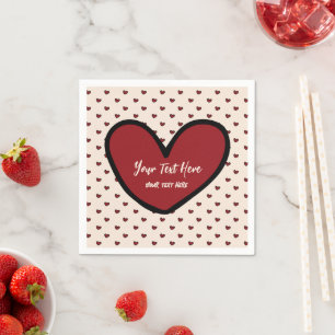 Serviette En Papier Fournisseur de décorations de fête modèle cœur suc