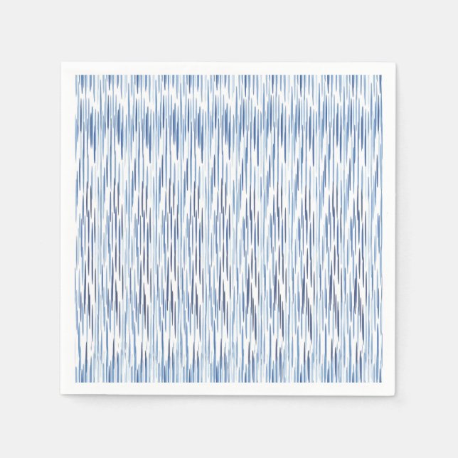 Serviette En Papier Fourniture de parties shibori bleu et blanc (Devant)