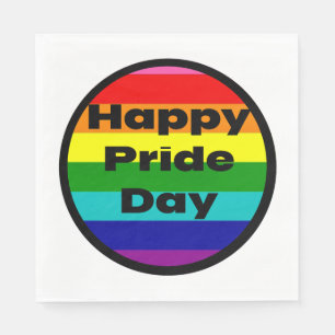 Serviette En Papier Fournitures de fête arc-en-ciel LGBTQ pour la Jour