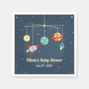 Serviette En Papier Fournitures de fête pour bébé Outer Space Crib Toy