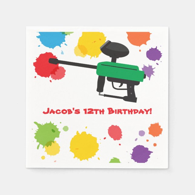 Serviette En Papier Fournitures en papier pour Anniversaire de enfant  (Devant)
