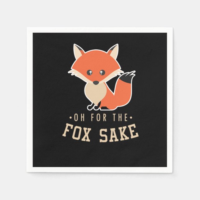 Serviette En Papier Fox Funny Sarcast Sarcasm Canidae Carnivore Canine (Devant)