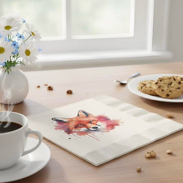 Serviette En Papier Fox Napkins (Créateur téléchargé)