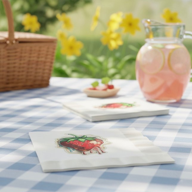 Serviette En Papier Fraise (Créateur téléchargé)