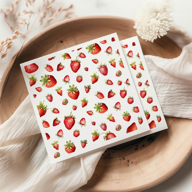 Serviette En Papier Fraise (Créateur téléchargé)