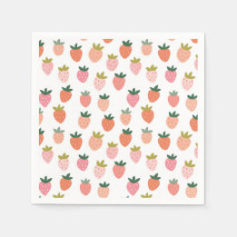 Serviette En Papier Fraise mignonne