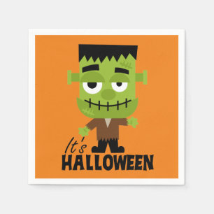 Serviette En Papier Frankenstein C'est Halloween