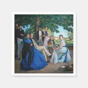 Serviette En Papier Frédéric Bazille - La Réunion Familiale
