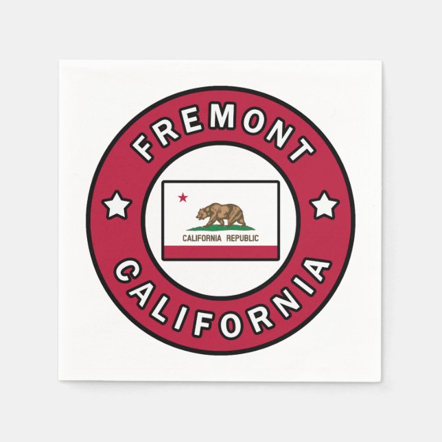 Serviette En Papier Fremont Californie (Devant)