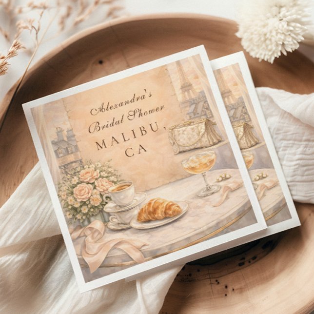 Serviette En Papier French Paris Bridal Shower (Créateur téléchargé)